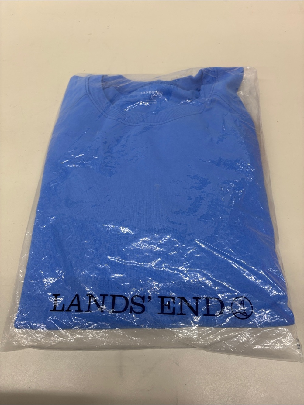Lands' End Women’s Regular Short Sleeve Tonal Stitch Crew Neck Top